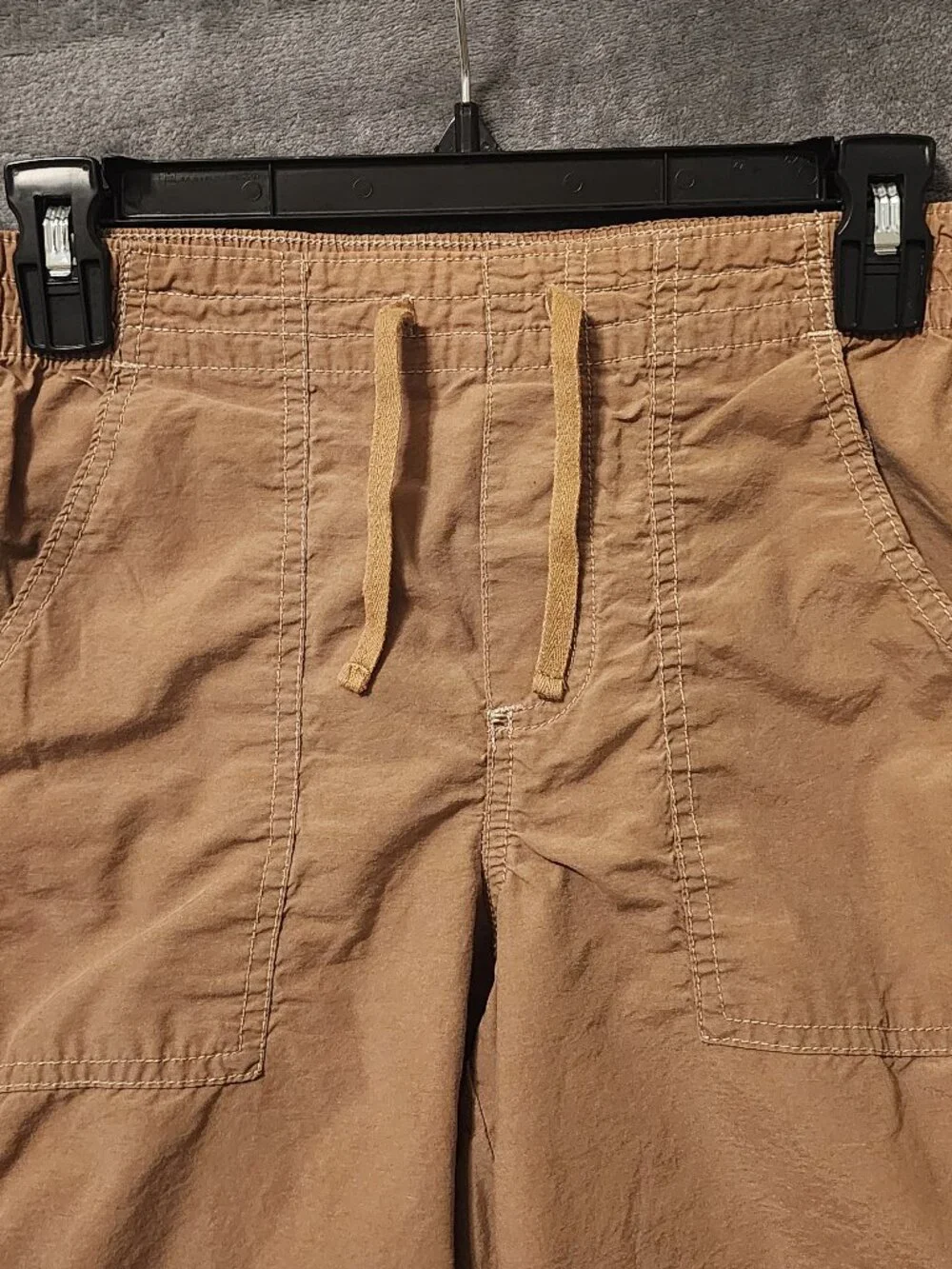 Old Navy Pull-On Utility Shorts; Size: Boys Large (10-12); Color: Khaki